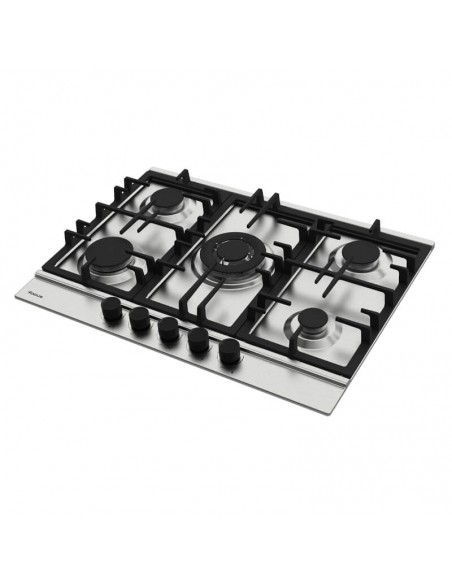 Plaque cuisine Focus 5 feux inox design pratique et sécurisé Plaque cuisine Focus 5 feux inox design pratique et sécurisé