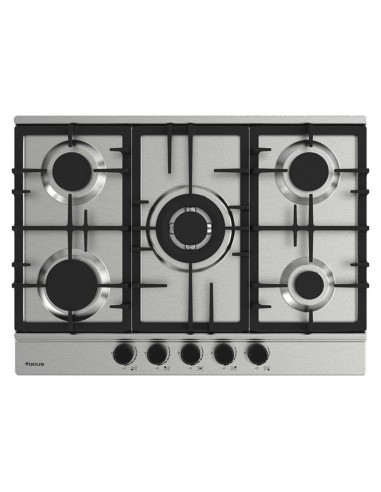 Table de cuisson inox Focus 5 Feux 70cm pas chère pour cuisine moderne