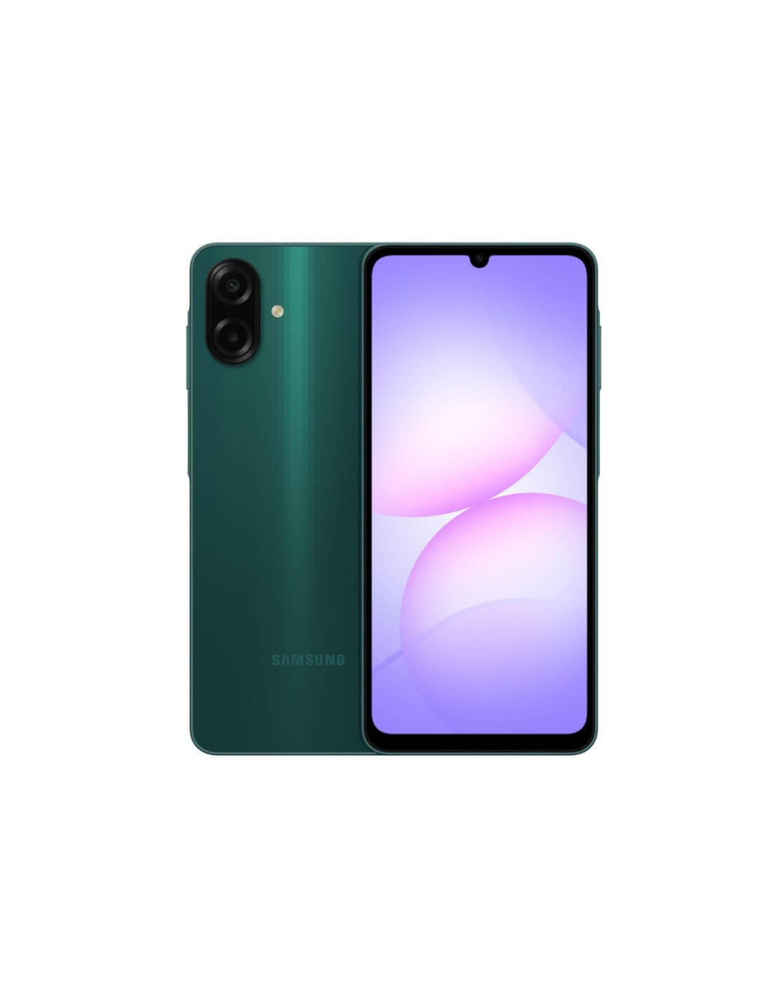 Samsung Galaxy A07 4Go 128Go vert vue avant écran HD+