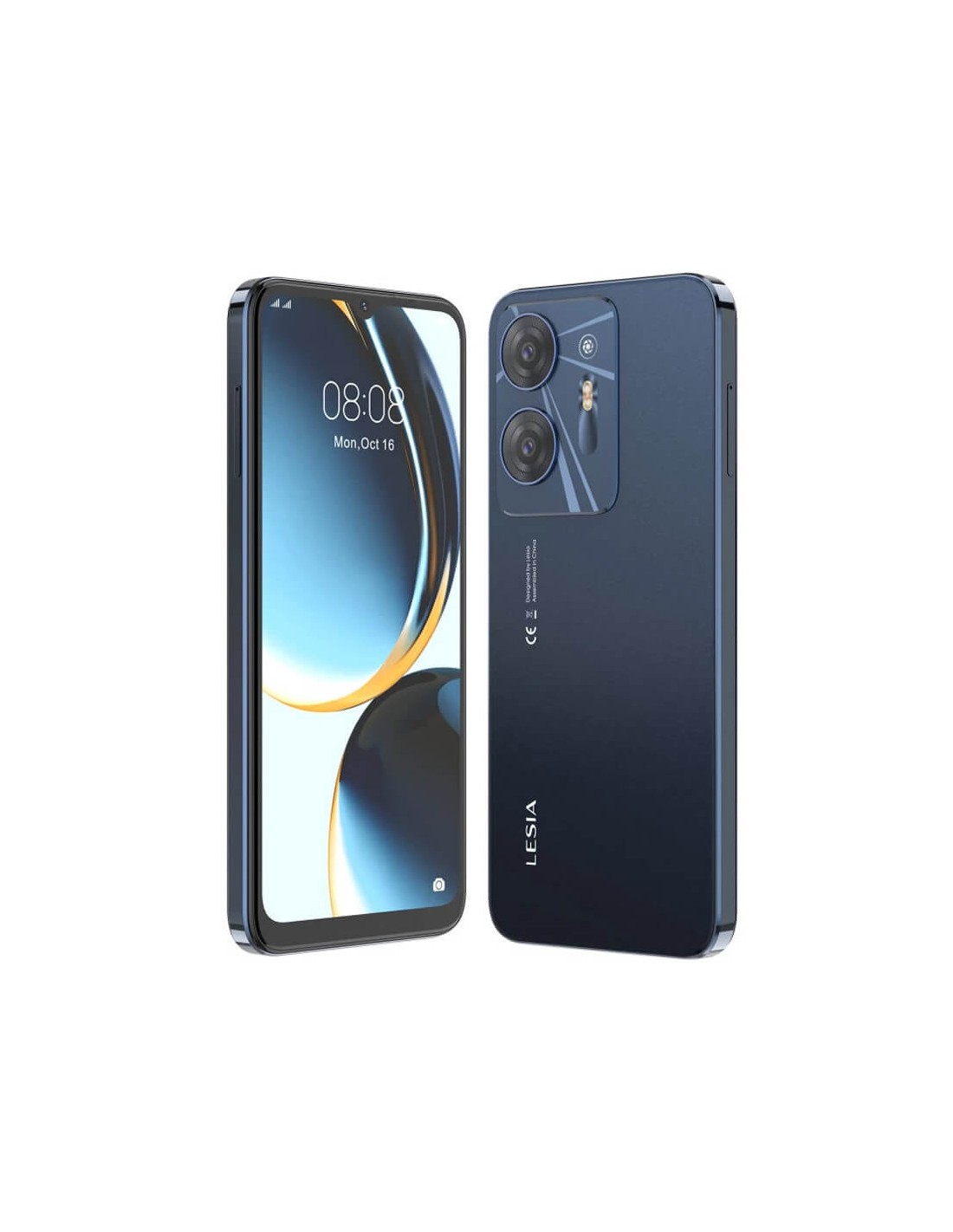 Smartphone LESIA YOUNG 2 4Go 32Go Noir vue avant avec écran tactile HD+