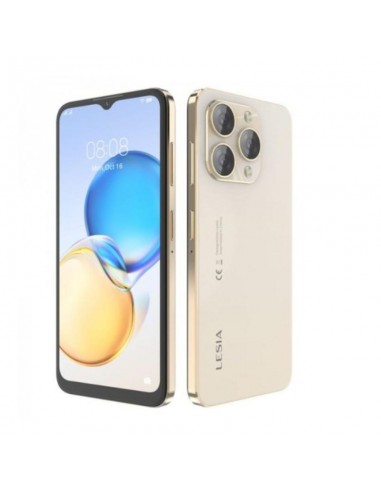 Smartphone Lesia Bright - (4+4Go) / 64GO récent avec double caméra et anneaux lumineux