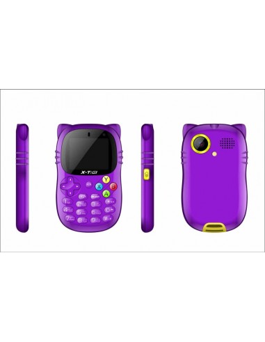 Premier téléphone portable enfant Violet X-TIGI 1 kids Premier téléphone portable enfant Violet X-TIGI 1 kids