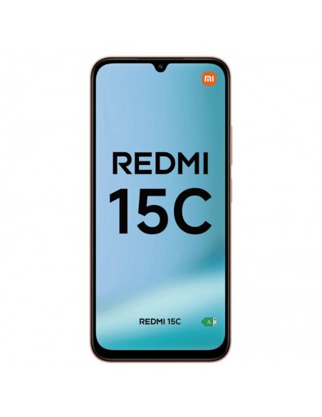 Design moderne du Smartphone Redmi 15C couleur Orange Twilight