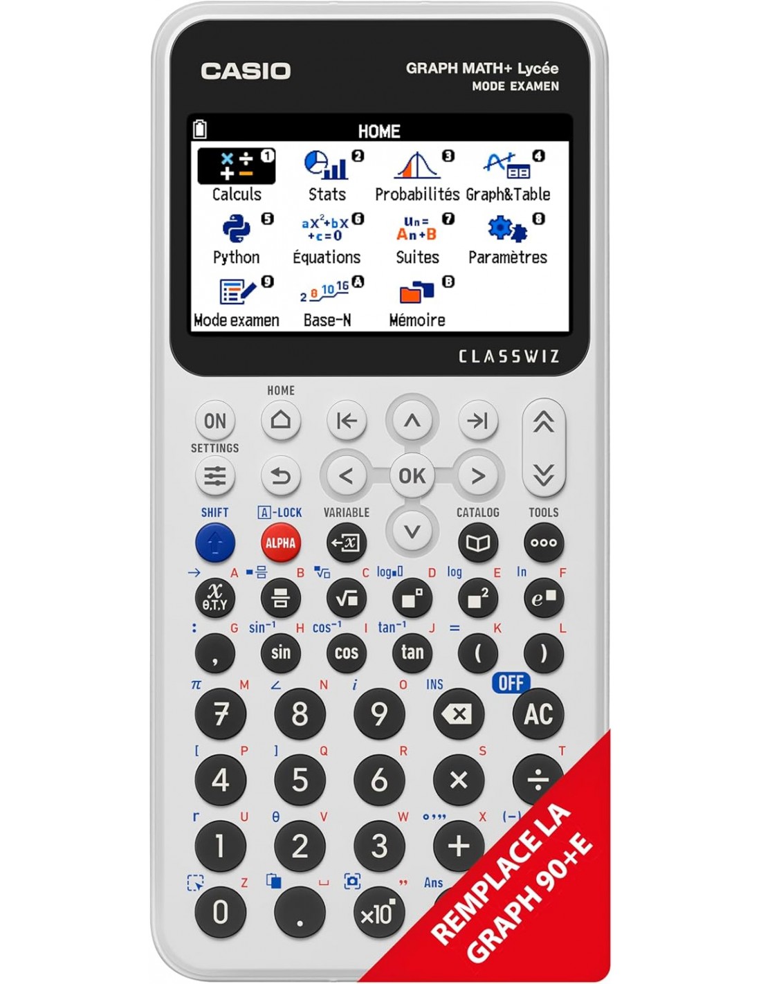 Calculatrice scientifique CASIO Graph Math+ Python lycée université