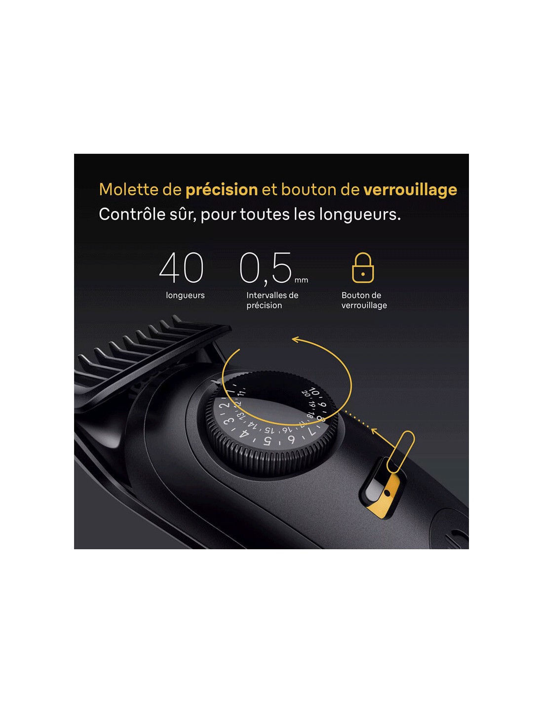 Rasage précis avec tondeuse Braun Série 5 pour barbe courte et longue