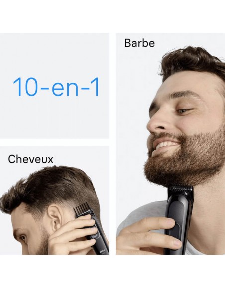 Tondeuse grooming 10en1 Braun pour homme, usage professionnel à domicile