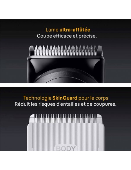 Tondeuse Braun pour barbe, cheveux et zones sensibles du corps