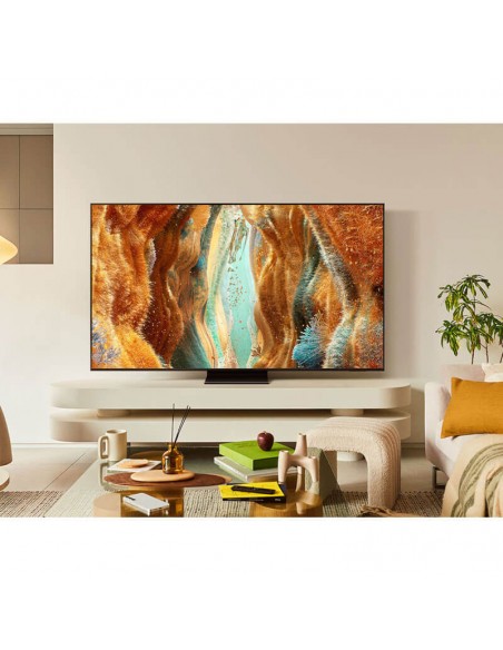 Samsung 55'' QLED 4K installation facile salon moderne