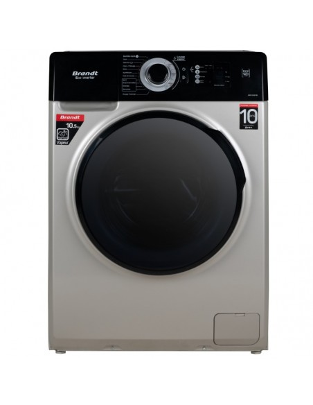 Machine à laver frontale Brandt 10.5kg design compact et pratique
