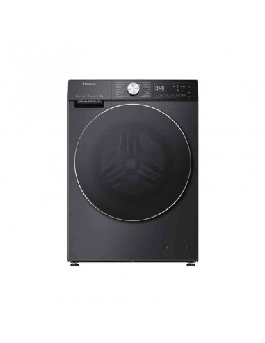 Lave-linge séchant 12kg Hisense, design élégant inox