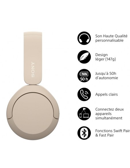 Casque Sony WH-CH520 prix Tunisie audio Bluetooth fiable Casque Sony WH-CH520 prix Tunisie audio Bluetooth fiable