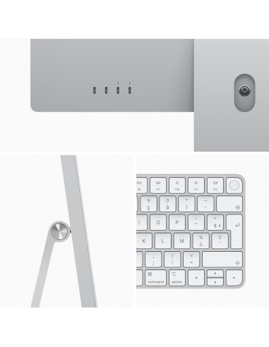 iMac Silver avec processeur Apple M4 et GPU 10 coeurs iMac Silver avec processeur Apple M4 et GPU 10 coeurs
