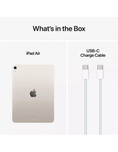 iPad Air 2025 11 pouces Starlight connectique USB-C iPad Air 2025 11 pouces Starlight connectique USB-C