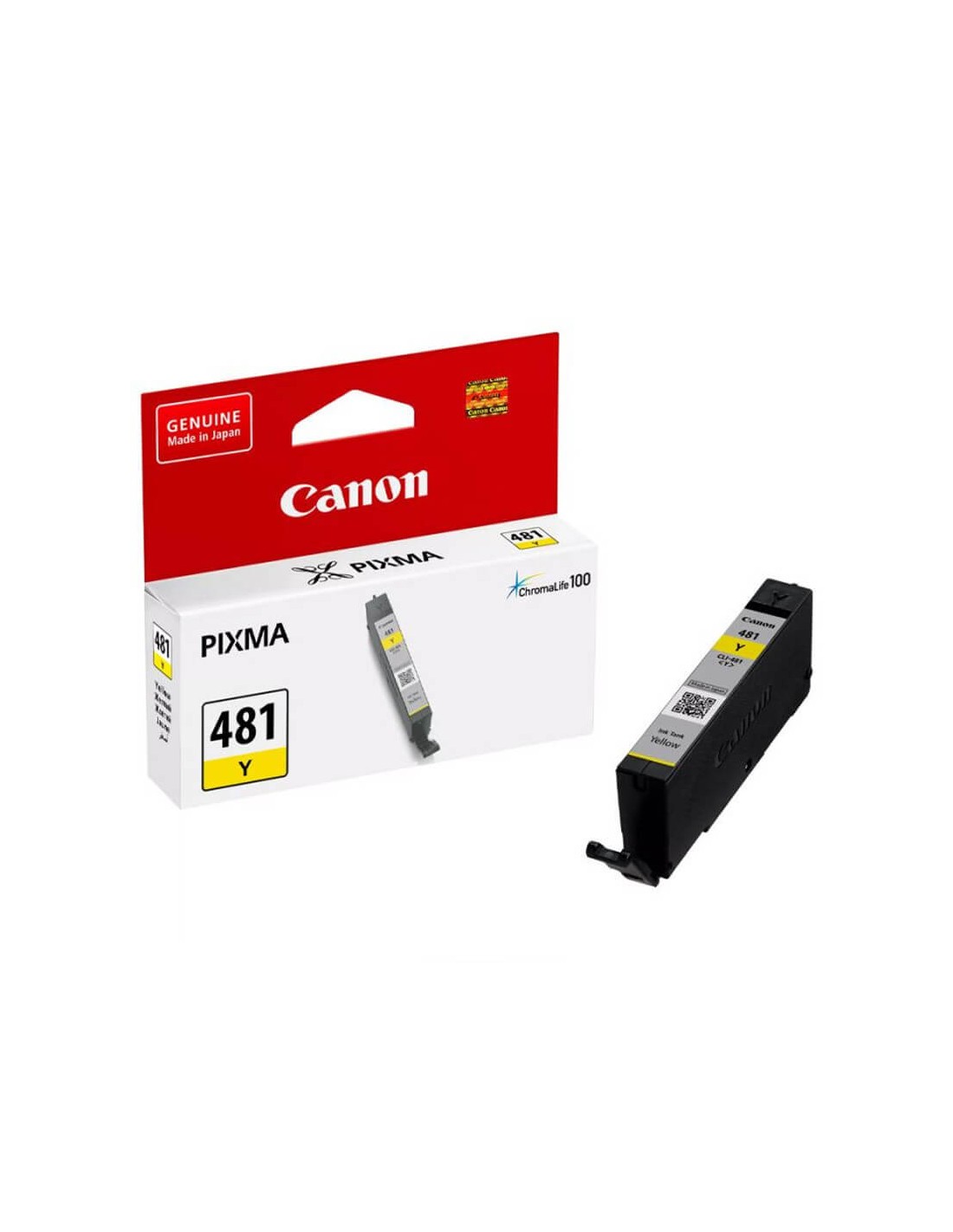 Cartouche Jet D'encre Canon CLI-481Y Jaune pour imprimante Pixma