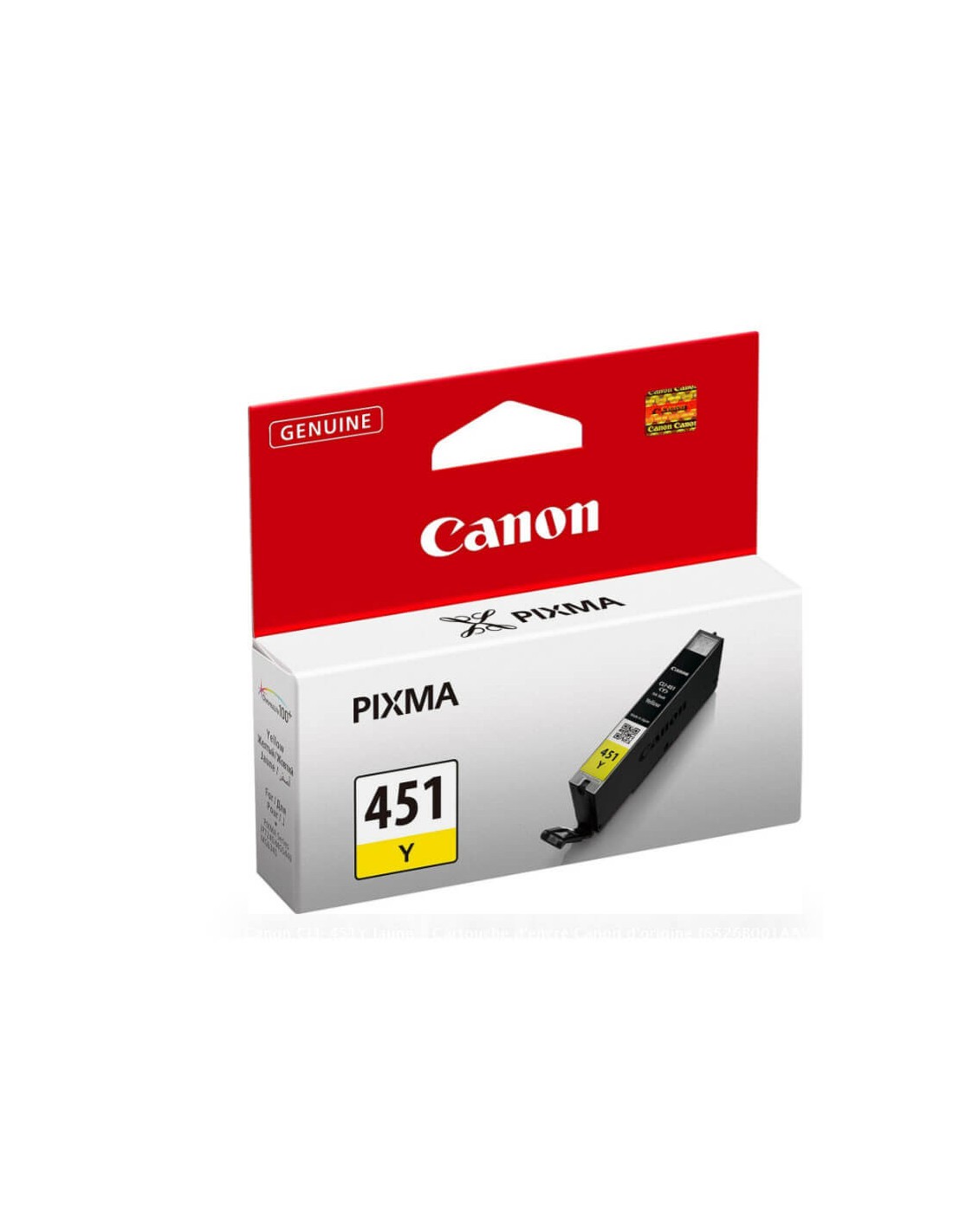 Cartouche Jet d'encre CANON CLI-451 jaune pour imprimante Pixma