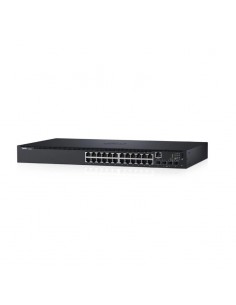 Switch Gigabit PoE+ Dell N1524P installation rack 1U