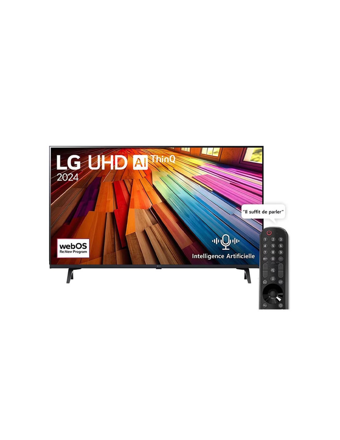 Téléviseur LG 43 pouces UHD avec connectivité WiFi et Bluetooth