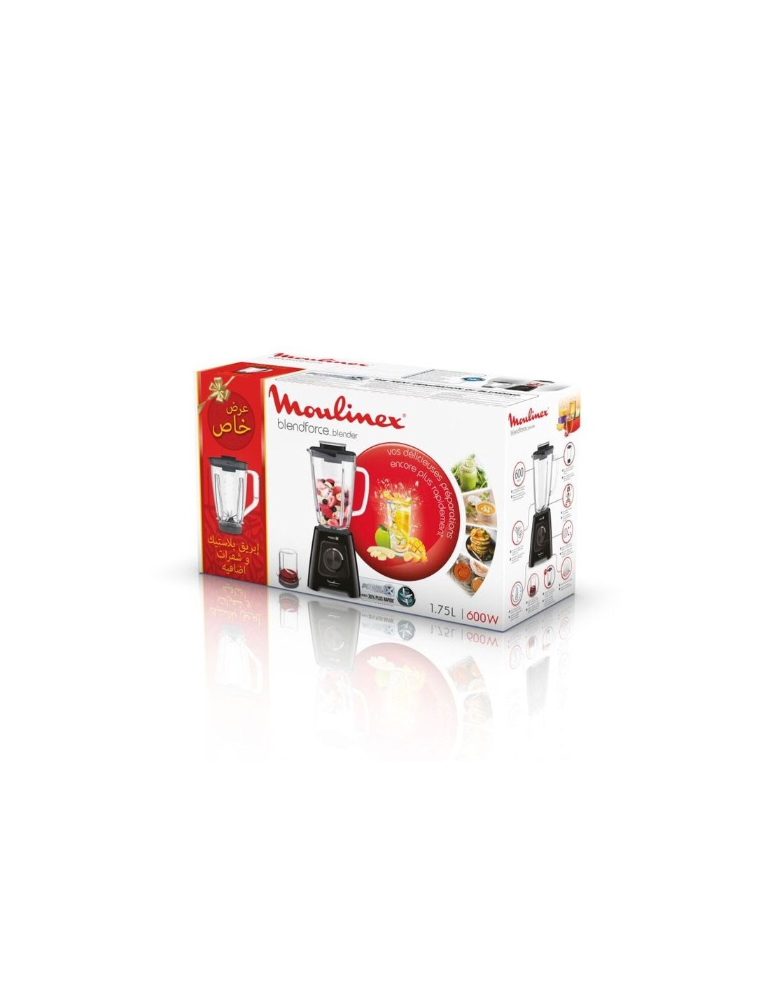 Blender MOULINEX LM42R810 600W idéal pour smoothies