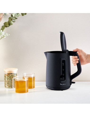 bouilloire noire design moulinex ouverture automatique pratique