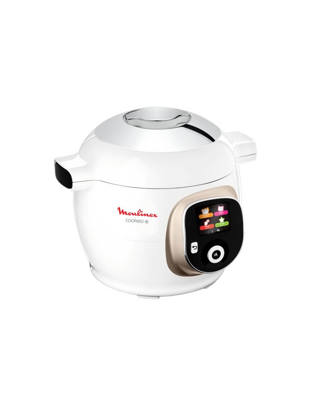 Cookeo MOULINEX CE85BA10 - Multicuiseur Intelligent 6 litres blanc moderne