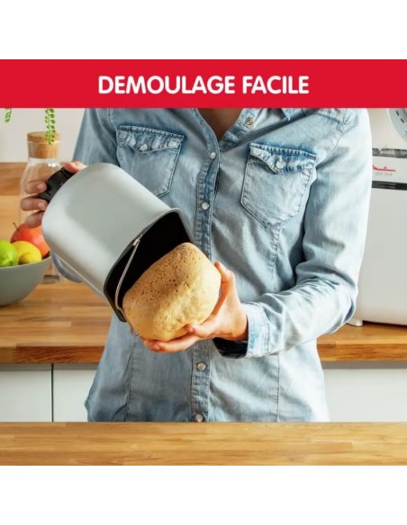 Machine à pain Moulinex 3 niveaux de dorage et maintien au chaud