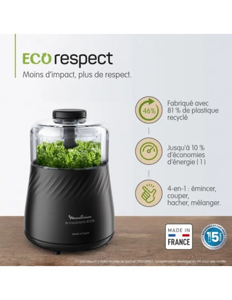 Hachoir viande Moulinex DP712825 coupe fine et rapide démonstration