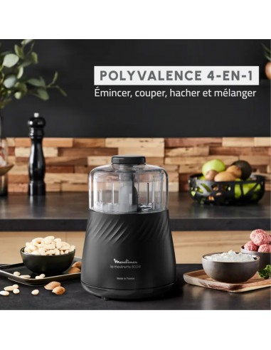 Hachoir multifonction Moulinex préparation sauces mayonnaise et purée