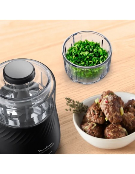 Moulinette MOULINEX bol transparent facile à nettoyer