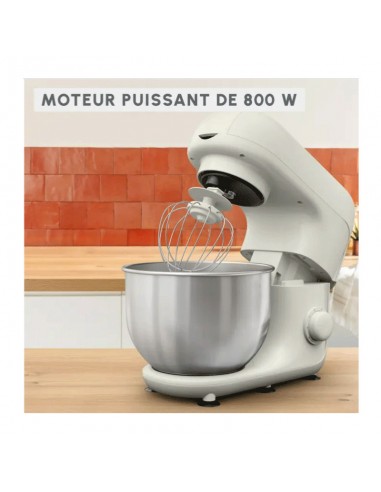 Robot pâtissier automatique Moulinex blanc design robuste