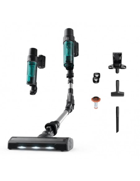 Aspirateur balai ergonomique ROWENTA vert autonomie 45 min Aspirateur balai ergonomique ROWENTA vert autonomie 45 min