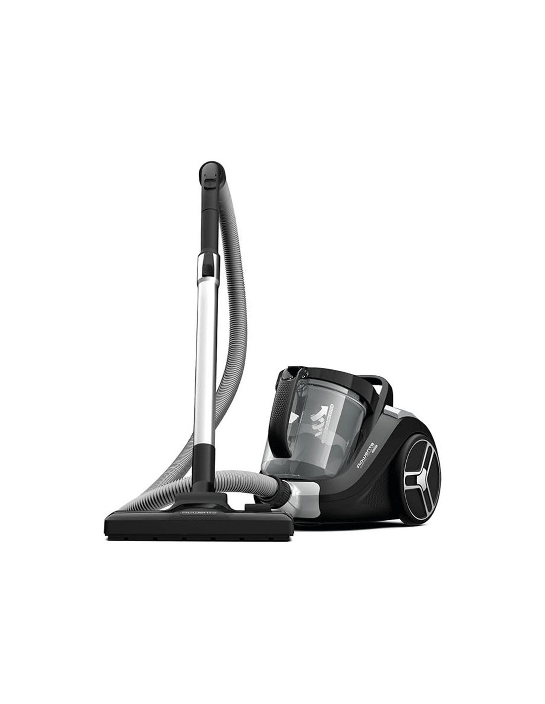 Aspirateur Sans Sac ROWENTA Compact Power XXL en action sur parquet