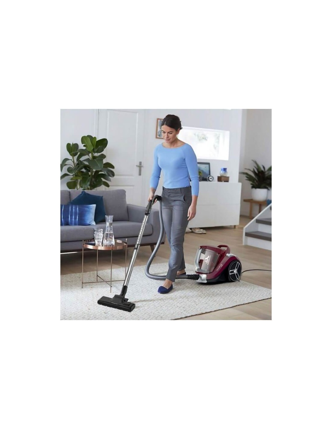 Aspirateur compact Rowenta design ergonomique et léger pour la maison