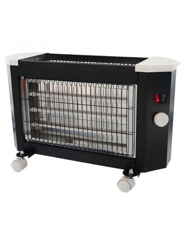 Chauffage électrique Coala robuste design noir avec thermostat