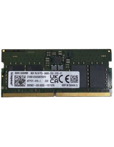 Barrette RAM DDR5 8GB Kingston pour PC portable moderne