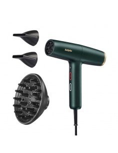 Sèche cheveux BABYLISS 1600W vert avec technologie ionique