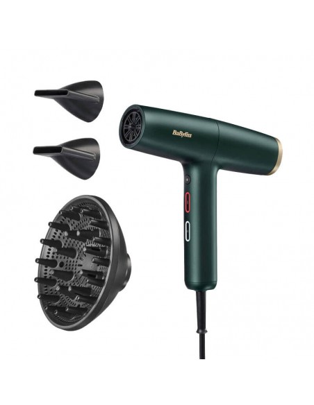 Sèche cheveux BABYLISS 1600W vert avec technologie ionique