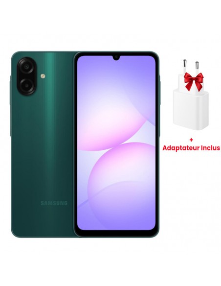 Samsung Galaxy A07 TA 2025 + Adaptateur et câble de charge inclus Samsung Galaxy A07 TA 2025 + Adaptateur et câble de charge inclus