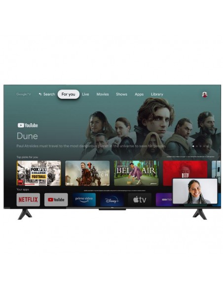 TCL 55" UHD HDR Smart TV design élégant pour salon TCL 55" UHD HDR Smart TV design élégant pour salon