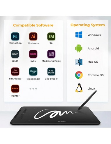 Stylet EMR XP-PEN Deco idéal pour artistes et graphistes Stylet EMR XP-PEN Deco idéal pour artistes et graphistes