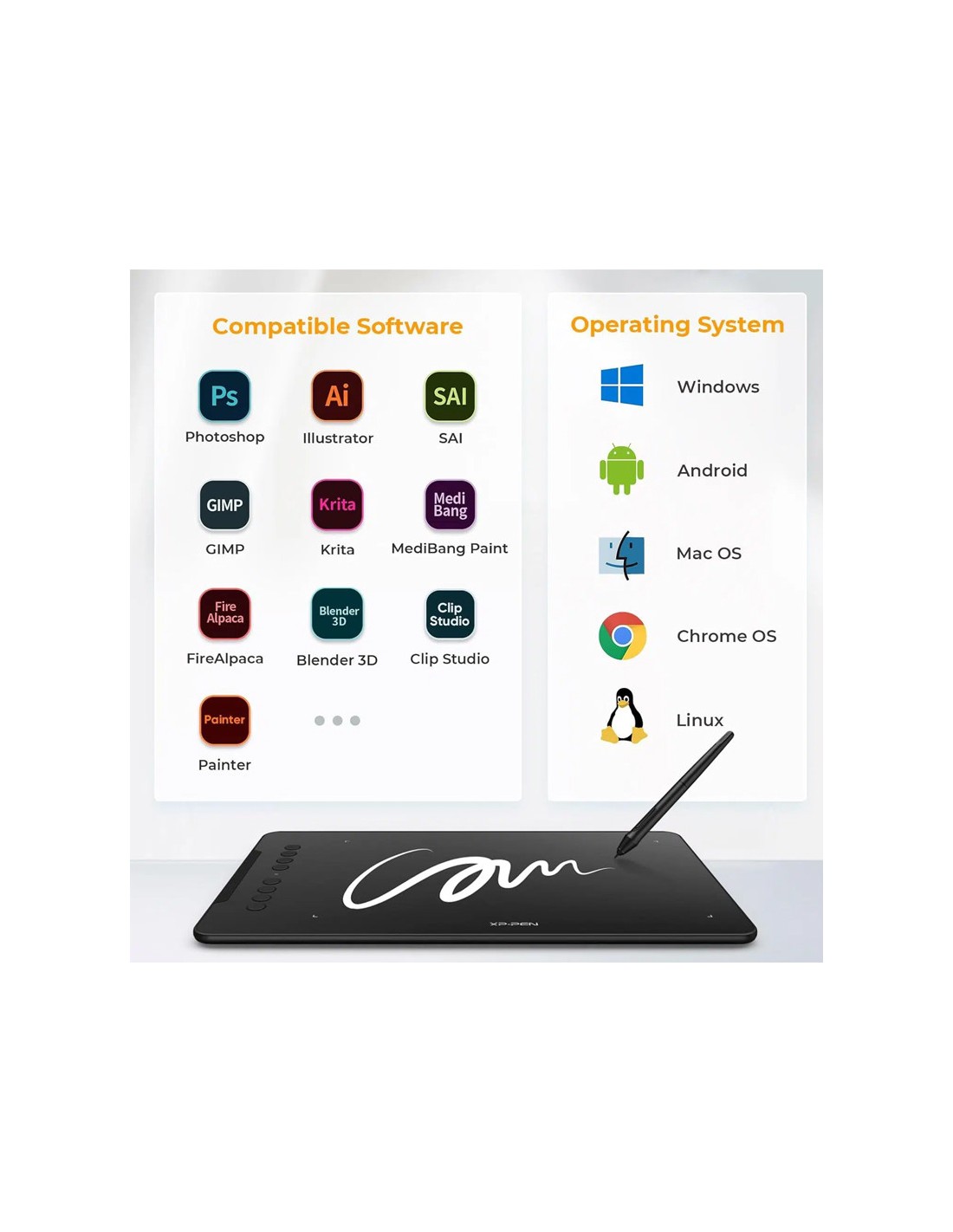 XP-PEN Deco 01 V3 tablette graphique légère et fine