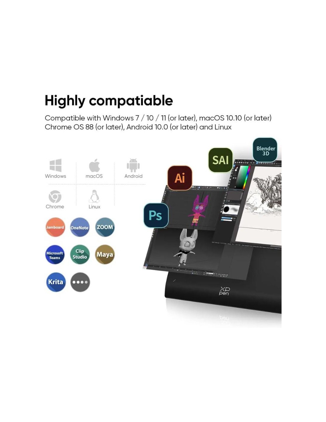 Stylet K05 Gen 2 tablette XP-PEN Deco Pro LW précision