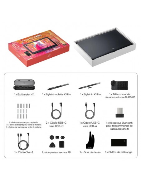 Stylet XP-PEN X3 Pro pour tablette graphique Artist Pro 19