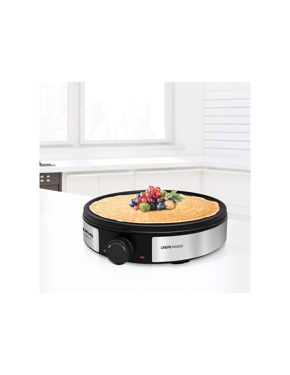 Thermostat réglable de la Crêpière Électrique Taurus pour pancakes et crêpes