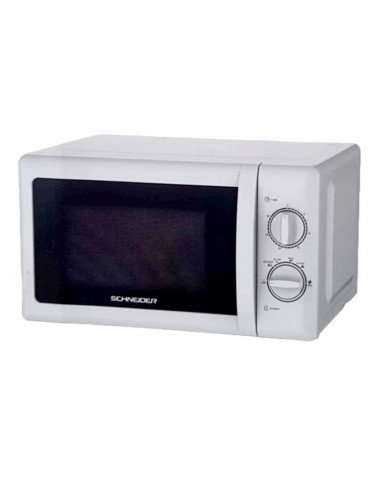 Micro-onde 20L Schneider blanc design moderne et économique