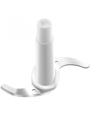 Petit hachoir électrique blanc avec lame inox résistante