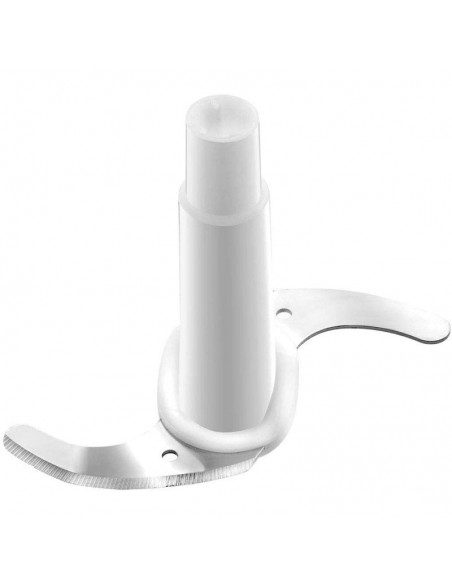 Petit hachoir électrique blanc avec lame inox résistante