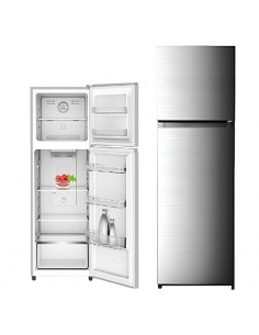 Frigo inox moderne SCHNEIDER large capacité 345L NoFrost
