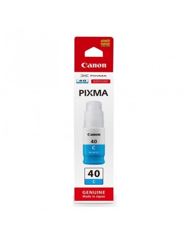 Bouteille encre Canon GI-40 Cyan impressions nettes