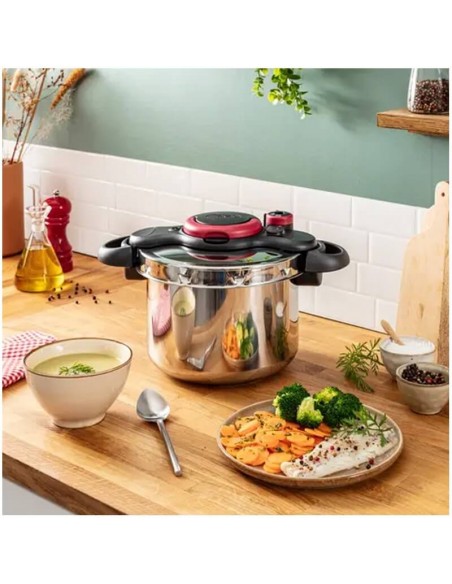 Cocotte TEFAL sécurisée avec système de libération vapeur