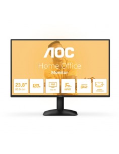 Ecran Pc AOC 23.8 pouces installé sur bureau